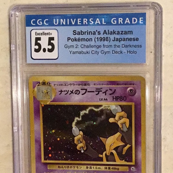 Sabrina’s Alakazam 1998 Holo 065 Japanese Pokemon CGC 5.5 Graded Card #065 - Picture 3 of 11